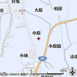 宮城県仙台市泉区朴沢小原周辺の地図