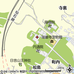 瑞巌寺周辺の地図