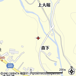 宮城県仙台市泉区福岡森下16周辺の地図