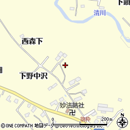 宮城県仙台市泉区福岡西森下周辺の地図