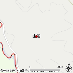 宮城県黒川郡大郷町東成田山居周辺の地図