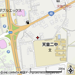 山形県天童市久野本1683-4周辺の地図