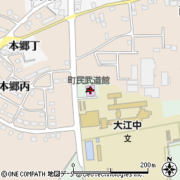 町民武道館周辺の地図