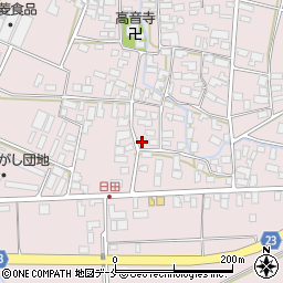 山形県寒河江市日田546周辺の地図