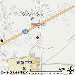 山形県天童市久野本1655周辺の地図