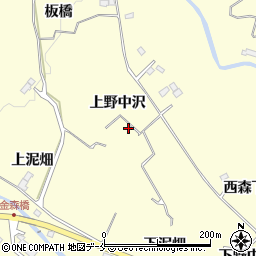 宮城県仙台市泉区福岡上野中沢周辺の地図