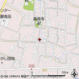 山形県寒河江市日田540周辺の地図