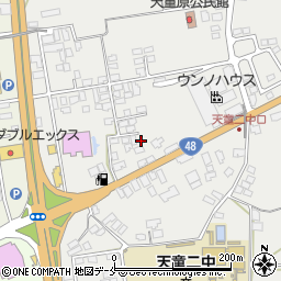 山形県天童市久野本1264-19周辺の地図