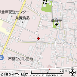 山形県寒河江市日田1周辺の地図
