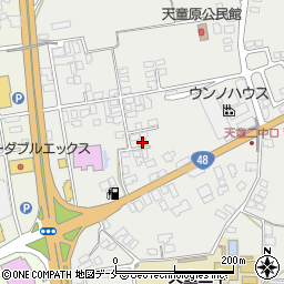 山形県天童市久野本1264-10周辺の地図