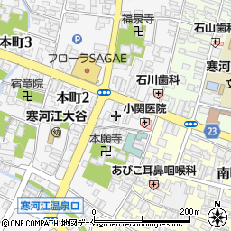 寿司一ばん 寒河江周辺の地図