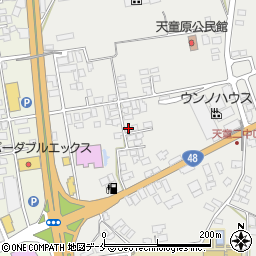 山形県天童市久野本1264-2周辺の地図