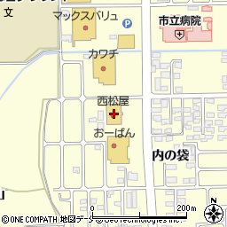 西松屋寒河江店周辺の地図