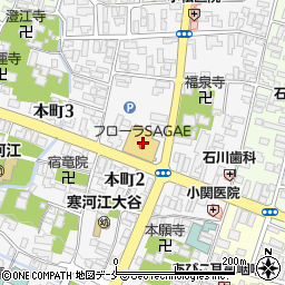 秋葉カメラ店フローラ・ＳＡＧＡＥ店周辺の地図