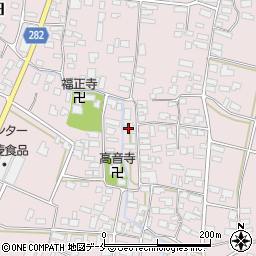 山形県寒河江市日田379周辺の地図