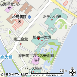 松島温泉　松島一の坊周辺の地図