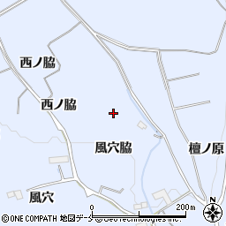 宮城県仙台市泉区朴沢風穴脇周辺の地図