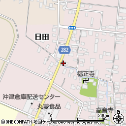 山形県寒河江市日田306周辺の地図