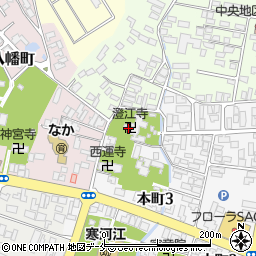 澄江寺周辺の地図