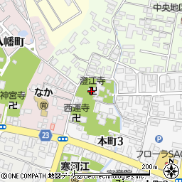 澄江寺周辺の地図