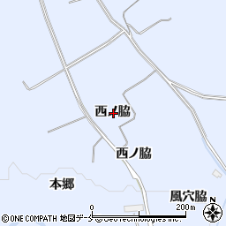 宮城県仙台市泉区朴沢西ノ脇周辺の地図