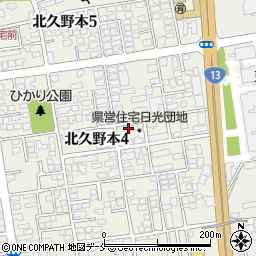 県営住宅日光団地２号棟周辺の地図