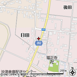 山形県寒河江市日田後田118周辺の地図