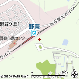 宮城県東松島市野蒜（後沢）周辺の地図