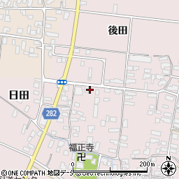 山形県寒河江市日田後田148周辺の地図