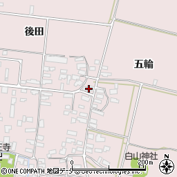 山形県寒河江市日田321周辺の地図