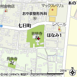 祐林寺周辺の地図