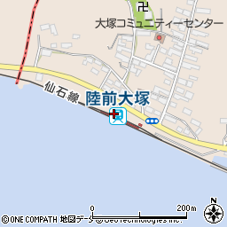 陸前大塚駅周辺の地図