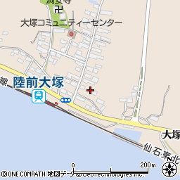 宮城県東松島市大塚大塚16周辺の地図