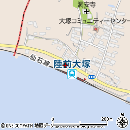 宮城県東松島市大塚大塚104-16周辺の地図