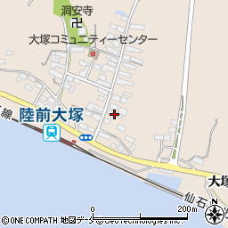 宮城県東松島市大塚大塚14周辺の地図