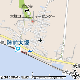 宮城県東松島市大塚大塚13周辺の地図