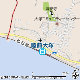 宮城県東松島市大塚大塚104-19周辺の地図