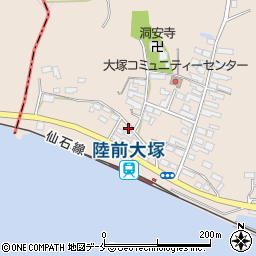 宮城県東松島市大塚大塚104-18周辺の地図