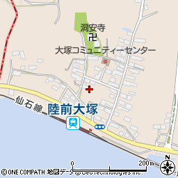 宮城県東松島市大塚大塚64周辺の地図