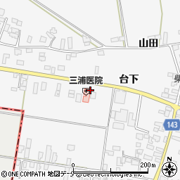 三浦医院周辺の地図