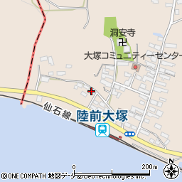 宮城県東松島市大塚大塚104-17周辺の地図