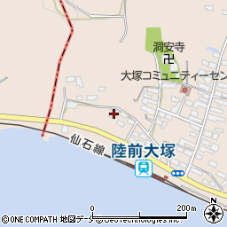 宮城県東松島市大塚大塚104-9周辺の地図