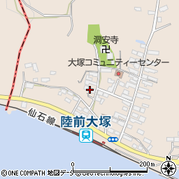 宮城県東松島市大塚大塚68周辺の地図
