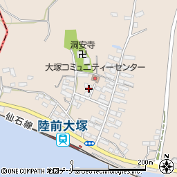 宮城県東松島市大塚大塚周辺の地図