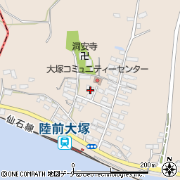 宮城県東松島市大塚（大塚）周辺の地図