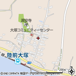 宮城県東松島市大塚大塚33周辺の地図