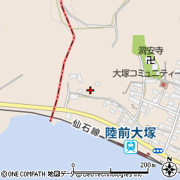 宮城県東松島市大塚大塚76周辺の地図