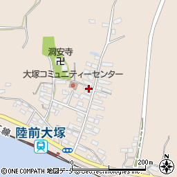 宮城県東松島市大塚大塚34周辺の地図