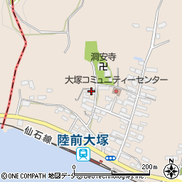 宮城県東松島市大塚大塚70周辺の地図