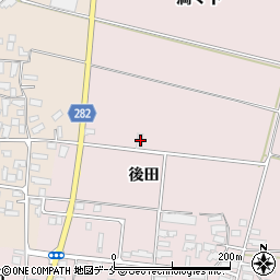 山形県寒河江市日田後田11周辺の地図